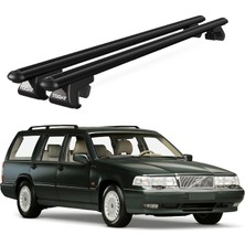 Today Auto Volvo 960 Sw (1991-1998) Uyumlu Siyah Ara Atkı Port Bagaj Tavan Barı