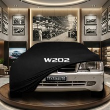 ULTRASHOP Mercedes C Serisi W202 (1993-2000) Siyah Kumaş Oto Branda Araca Özel Penye Araba Brandası Araç Örtüsü