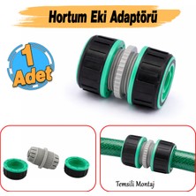 Badem10 Yarım Parmak 1/2 Inç Hortum Ekleme Adaptörü 1 Adet Iki Hortum Ucunu Birbirine Bağlama Tamiri