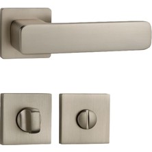 Nobel Pimador Alaca Kapı Kolu Kare Rozetli Inox Wc