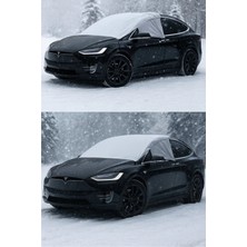 Figiza Buzlanma Önleyici Branda Buz Kar Güneş Koruyucu Yarım Branda Araba Kar Buz Önleyici Ön Yan Cam Örtü