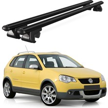 Today Auto Volkswagen Polo Cross (2006-2009) Uyumlu Siyah Ara Atkı Port Bagaj Tavan Barı