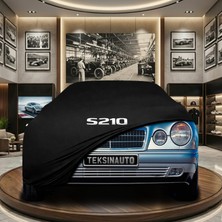 ULTRASHOP Mercedes E Serisi S210 Statıon Wagon (1995-2002) Siyah Kumaş Oto Branda Araca Özel Penye Araba Brandası Araç Örtüsü