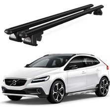 Today Auto Volvo V40 Cross Country (2013 ve Sonrası) Uyumlu Siyah Ara Atkı Port Bagaj Tavan Barı