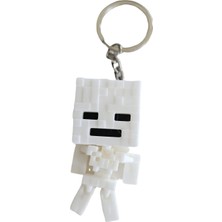 Mith Sb Takı 3D Baskı Beyaz Minecraft Tasarım Hareketli Iskelet Anahtarlık - Çanta Aksesuarı -Hediyelik