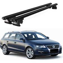 Today Auto Volkswagen Passat B6 Sw (2005-2010) Uyumlu Siyah Ara Atkı Port Bagaj Tavan Barı