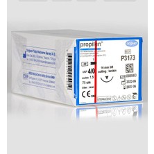 Doğsan Propilen 4/0 16 3/8 KESKIN(▼),75CM 1 Kutu 12 Adet