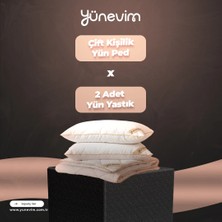 Yünevim Yaz Seti | 1 Adet Çift Kişilik Yatak Pedi + 2 Adet Yastık