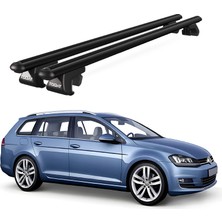 Today Auto Volkswagen Golf 7 (2012 ve Sonrası) Uyumlu Siyah Ara Atkı Port Bagaj Tavan Barı