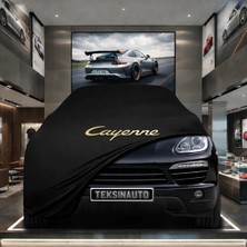 ULTRASHOP Porsche Cayenne (2010-2017) Kumaş Oto Branda Araç Brandası Siyah Renk Kumaş Penye Araba Brandası Pratik Araç Örtüsü