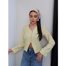 Esra Helvacı Fisto Desenli Bluz