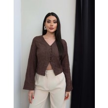 Esra Helvacı Fisto Desenli Bluz