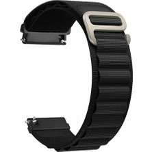 Gpack Zcwatch ZC-V0521 Kordon Kayış Alpine Nylon Kumaş 20/alp Siyah