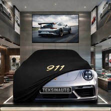 ULTRASHOP Porsche 911 996 (2000-2006) Kumaş Oto Branda Araç Brandası Siyah Renk Kumaş Penye Araba Brandası Pratik Araç Örtüsü