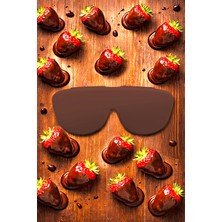 Carry Me Case Çikolata Kahve Katlanabilir Silikon Gözlük Kılıfı