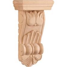 Şirin Payanda Ahşap Oyma Işlemeli Boyanabilir Dekoratif Aksesuar AOP03