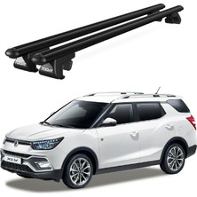Today Auto Venüs Ssangyong Xlv (2016 ve Sonrası) Uyumlu Siyah Ara Atkı Port Bagaj Tavan Barı