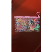 No Name Çocuk Lastik Toka ve Havlu Toka Seti – Renkli Saç Tokası