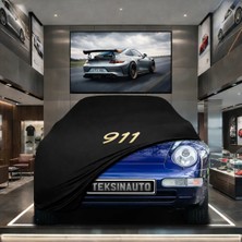 ULTRASHOP Porsche 911 993 (1994-1998) Kumaş Oto Branda Araç Brandası Siyah Renk Kumaş Penye Araba Brandası Pratik Araç Örtüsü