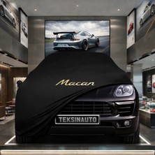 ULTRASHOP Porsche Macan 1 95B (2014-2018) Kumaş Oto Branda Araç Brandası Siyah Renk Kumaş Penye Araba Brandası Pratik Araç Örtüsü