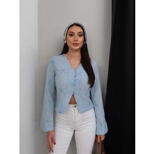 Esra Helvacı Fisto Desenli Bluz