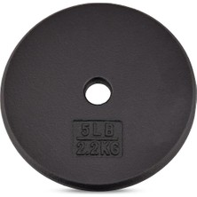 YES4ALL Standart 1 Inç Dökme Demir Ağırlık Plakaları 5, 7.5, 10, 15, 20, 25 Lbs (Tekli ve Çiftli)