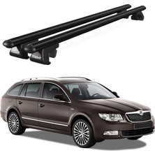 Today Auto Venüs Skoda Superb Wagon (2015 ve Sonrası) Uyumlu Siyah Ara Atkı Port Bagaj Tavan Barı
