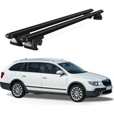 Today Auto Venüs Skoda Superb Alldrive Mkıı (2012-2015) Uyumlu Siyah Ara Atkı Port Bagaj Tavan Barı
