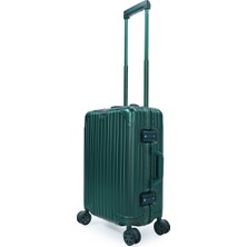 Monnat Al-01 Alüminyum Koyu Yeşil Büyük Boy Valiz