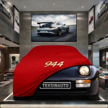 ULTRASHOP Porsche 968 (1991-1995) Kumaş Oto Branda Araç Brandası Kırmızı Renk Kumaş Penye Araba Brandası Pratik Araç Örtüsü
