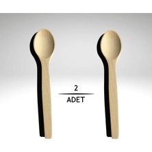 Vizka 2li Tahta Kaşık , Bambu Kaşık , Ahşap Yemek Kaşığı 22CM