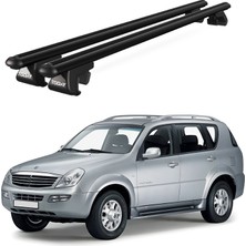 Today Auto Venüs Ssangyong Rexton Mkı (2001-2006) Uyumlu Siyah Ara Atkı Port Bagaj Tavan Barı