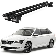 Today Auto Venüs Skoda Superb Sw (2015 ve Sonrası) Uyumlu Siyah Ara Atkı Port Bagaj Tavan Barı