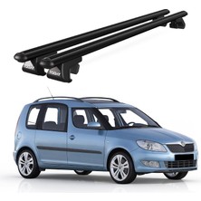 Today Auto Venüs Skoda Roomster Scout (2007-2015) Uyumlu Siyah Ara Atkı Port Bagaj Tavan Barı