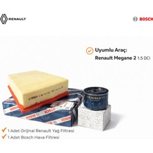 Renault Megane 2 1.5 Dcı – Orijinal Renault Yağ Filtresi + Bosch Hava Filtresi