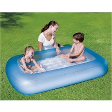 Nunu Dikdörtgen Şişme Zemin Havuz 165X104X25 cm Aile Çocuk Bahçe Havuzu