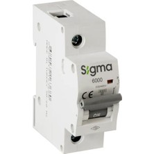 Sigma 6SK100C 1X100 Amper C Tipi 6 Ka Otomatik Sigorta