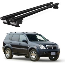 Today Auto Venüs Ssangyong Rexton Mkıı (2006-2012) Uyumlu Siyah Ara Atkı Port Bagaj Tavan Barı