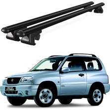 Today Auto Venüs Suzuki Grand Vitara 3D (1999-2005) Uyumlu Siyah Ara Atkı Port Bagaj Tavan Barı