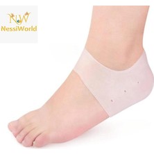 Butik Mey Ithalat® Silikon Topuk Çorabı Beyaz Renk