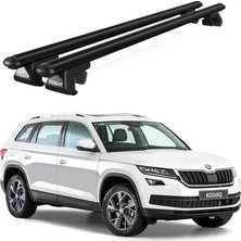 Today Auto Venüs Skoda Kodiaq (2017-2023) Uyumlu Siyah Ara Atkı Port Bagaj Tavan Barı