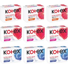 Kotex Ultra Normal-Uzun-Gece 9 Lu Karma Paket