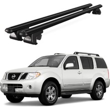 Today Auto Venüs Nissan Pathfinder R51 (2004-2012) Uyumlu Siyah Ara Atkı Port Bagaj Tavan Barı