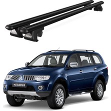 Today Auto Venüs Mitsubishi Pajero Sport 5d (1996-2008) Uyumlu Siyah Ara Atkı Port Bagaj Tavan Barı