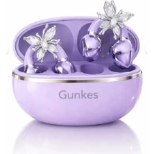 Gunkes V6.0 Bluetooth Kablosuz Kulaklık – Kristal Kelebek Tasarım, Şarj Kutulu