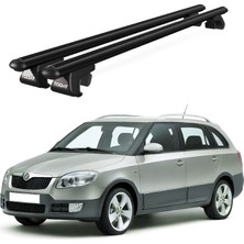 Today Auto Venüs Skoda Fabia Scout Sw (2009-2014) Uyumlu Siyah Ara Atkı Port Bagaj Tavan Barı