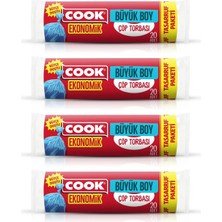 Cook Büyük Çöp Torbası 65*80 cm 20 Li x 4 Adet
