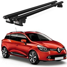 Today Auto Venüs Renault Clio Iv Sportour (2012-2019) Uyumlu Siyah Ara Atkı Port Bagaj Tavan Barı