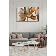 Şehber Yatay Tekli Kanvas Duvar Tablosu Modern Salon Mutfak Yatak Odası Ofis Cennet Çiçeği Temalı