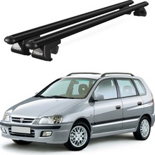 Today Auto Venüs Mitsubishi Space Star (1998-2001) Uyumlu Siyah Ara Atkı Port Bagaj Tavan Barı
